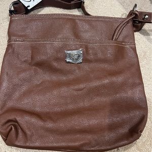 Grace Adele brown leather bag new with tags